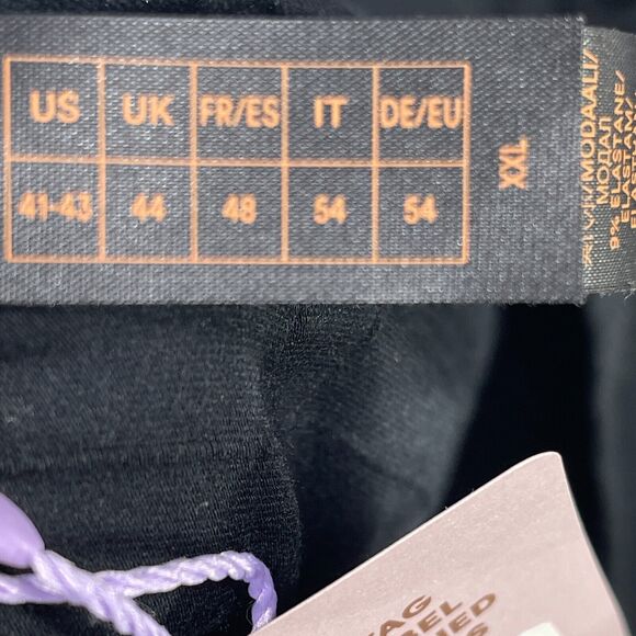 Savage X Fenty Sleep Tank Top Men 2XL Black Modal Round Neck Sleeveless Pullover - Picture 8 of 12